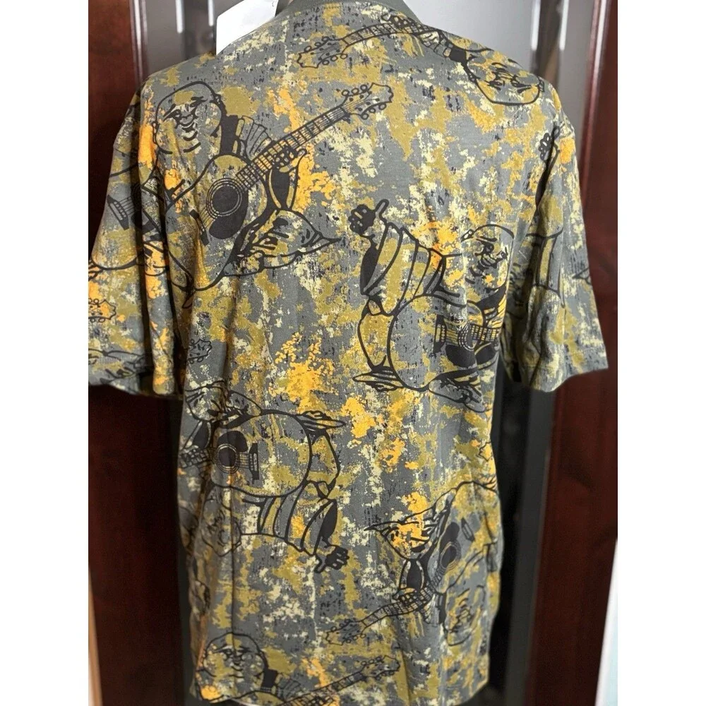 New Men’s True Religion Buddha Hunting Camo camouflage Logo Tee Size Medium $50
